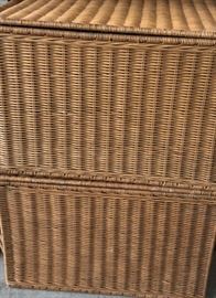 Wicker File Boxes