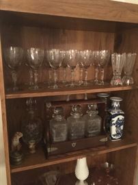 Crystal stemware service for 12, Perfect!!