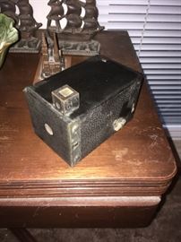 Old "box" camera. 