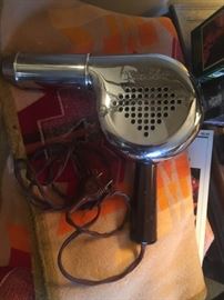 Vintage hair dryer, France 1950's.  Works,  European plug in.