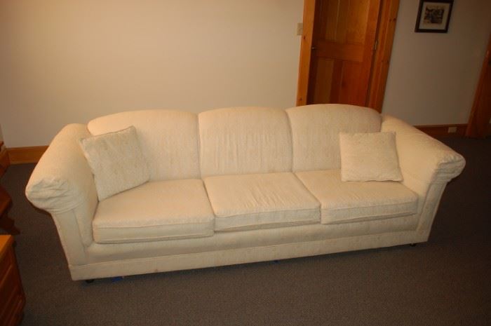Cream full size sofa