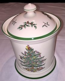 Spode - England cookie Jar For the special holiday treats… Don’t forget to leave one out for Santa!