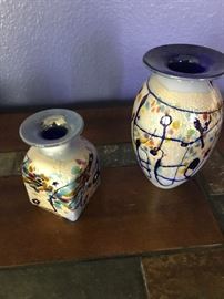 Robert Held art glass vases