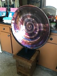 Large enameled copper plate