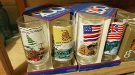 Vintage bicentennial glasses