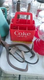 Coke Carrier and Ice Tongs
