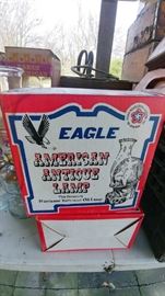 Eagle Oil Lamp in Box