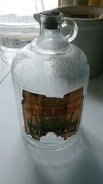 Vintage 1 Gallon White House Vinegar with Paper Label and Cork