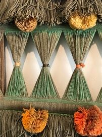 Details of Christmas tree shaped wall hanging 