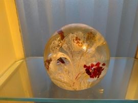 One of many pieces of art glass