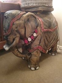 Magnificent plaster elephant lamp/plant stand