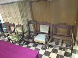 Antique Victorian parlor set