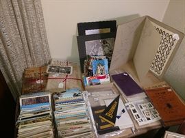 Enormous amount of post cards from the early 1900's through the decades, photographs, Burnham High School memorabilia from Sylvania 1930's-40's