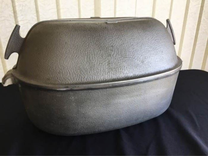 Vintage Guardian Service Roasting Pan & Small Round Pot              https://ctbids.com/#!/description/share/76773