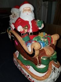 Santa in his sleigh 