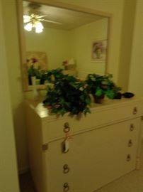 lighting is funky in here. dresser w/mirror, 