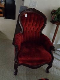 reproduction Victorian chair