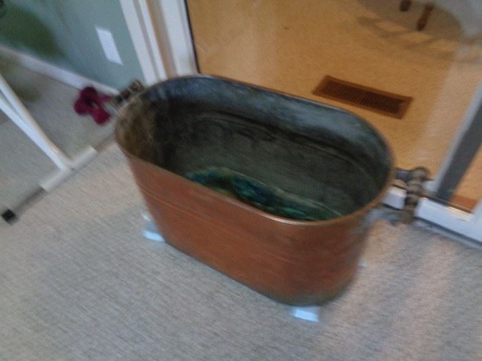 copper wash tub