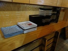 Misc. sushi serving dishes