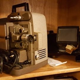 Vintage 8mm movie projector.