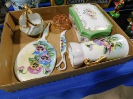 Vintage vanity pieces