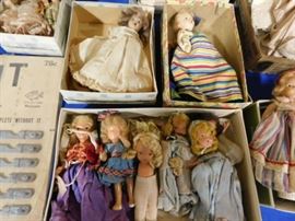 Antique story book dolls
