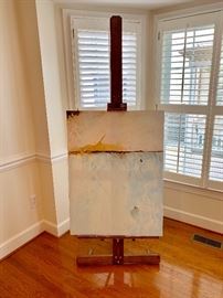 Easel - painting not for sale