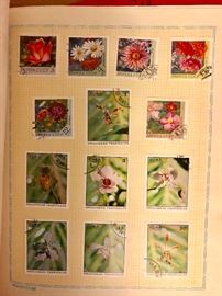 Cuba orchid stamps and USSR stamps