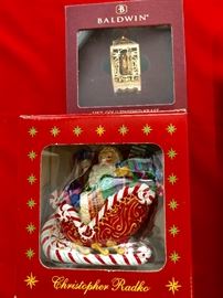 Christopher Radko Christmas ornaments and more