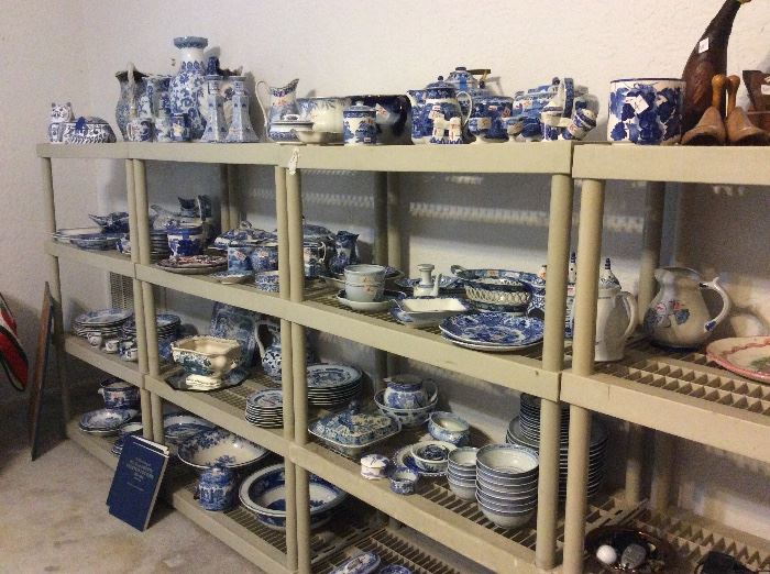 Stunning antique blue/white collection. Priced to go!