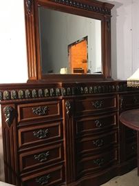 Dresser with mirror