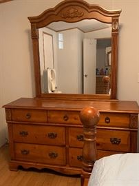 Dresser with mirror