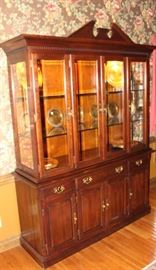 Side view of china cabinet.
