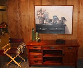 Office credenza could also be used for a TV stand.