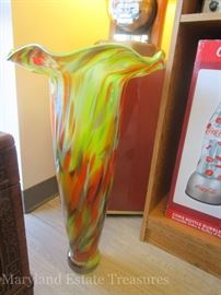 Glass vase made in Poland