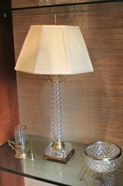 Lamp, Bowl and other Small Decorative Items