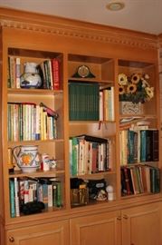 Books and Clock with other Decorative Items