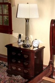 Nightstand and Lamp 1 of 2