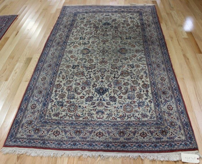 Antique and Finely Hand Woven Persian Silk Carpet