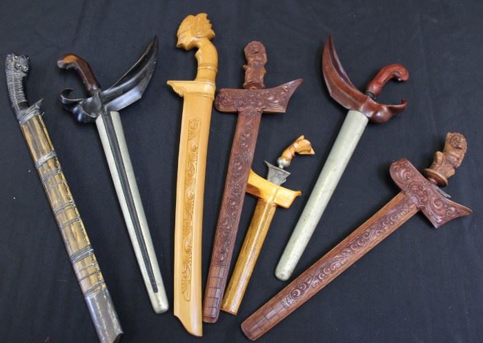 Assorted Vintage Kris Other Edged Weapons
