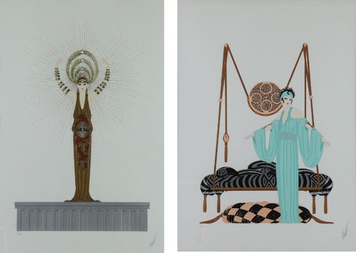 ERTE Lot of Two Serigraphs To Include