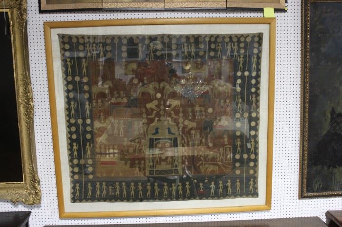 Framed Antique Tapestry 