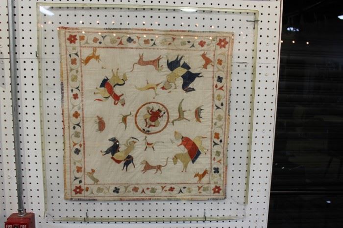 Framed Antique Tapestry
