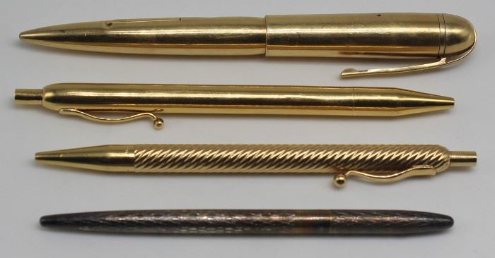 Grouping of Vintage kt Gold and Silver Pens