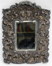 High Relief Mirror with Putti