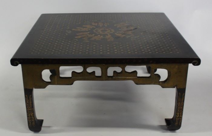 Japanned Lacquered Low Table