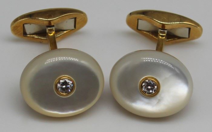 JEWELRY Pair of Tiffany Co kt Mother of