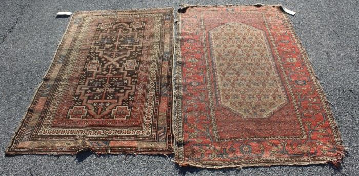 Lot of Antique Finely Hand Woven Area Carpets