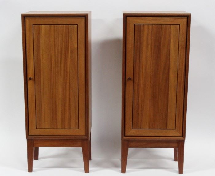 Pair of Danish Modern Door Cabinets