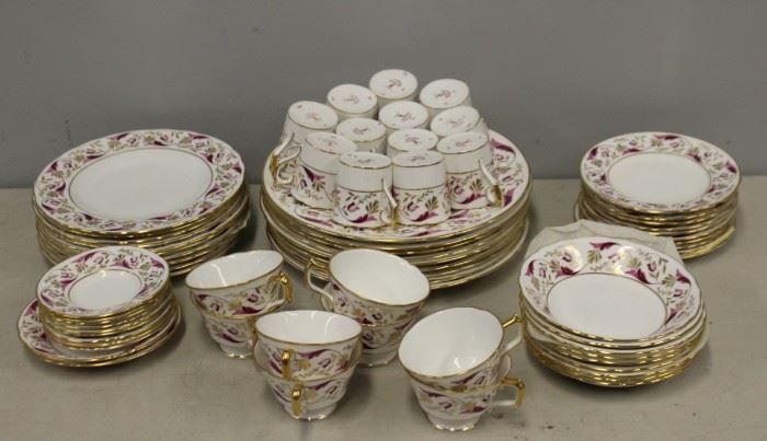 Royal Crown Derby Partial Porcelain Service